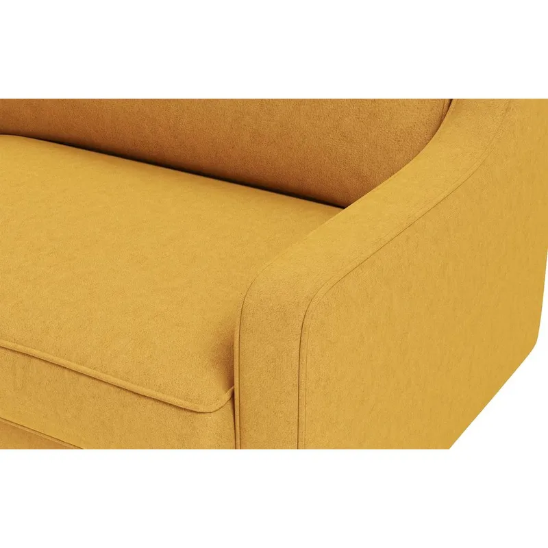 Lorvas 2-personers sofa - Brun/MørkeGul - Møbler - Sofaer - Velour sofaer
