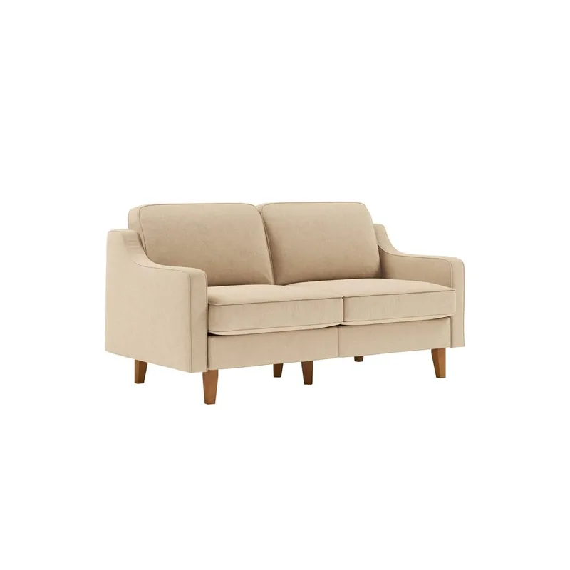 Lorvas 2-personers sofa, Brun/Sand
