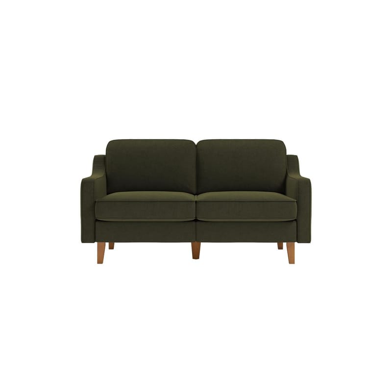 Lorvas 2-personers sofa - Brun/Olivengrøn - Møbler - Sofaer - Velour sofaer