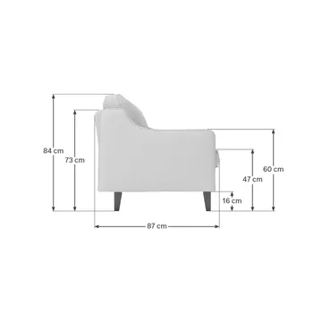 Lorvas 3-personers sofa - Grå - Møbler - Sofaer - Velour sofaer