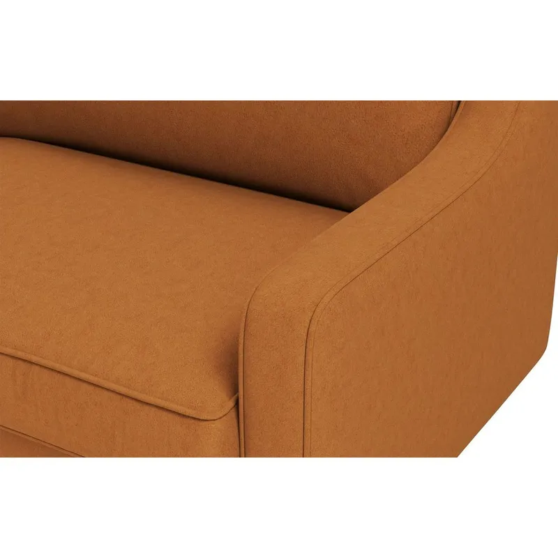 Lorvas 3-personers sofa - Lysebrun - Møbler - Sofaer - Velour sofaer