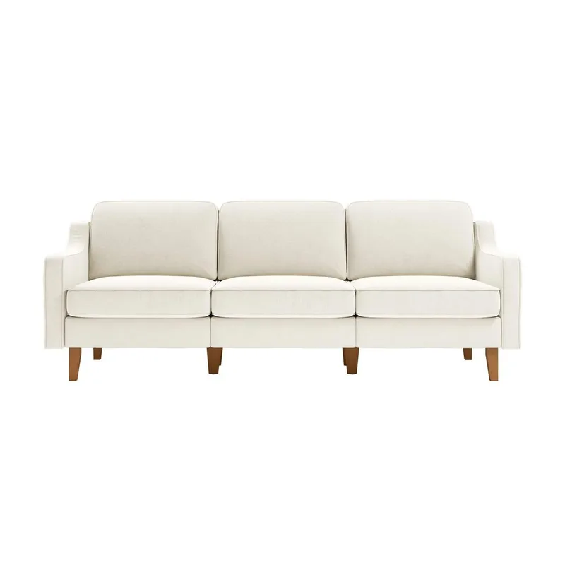 Lorvas 3-personers sofa - Cremehvid - Møbler - Sofaer - Velour sofaer
