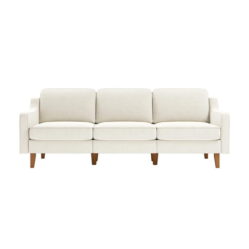Lorvas 3-personers sofa - Cremehvid - Møbler - Sofaer - Velour sofaer