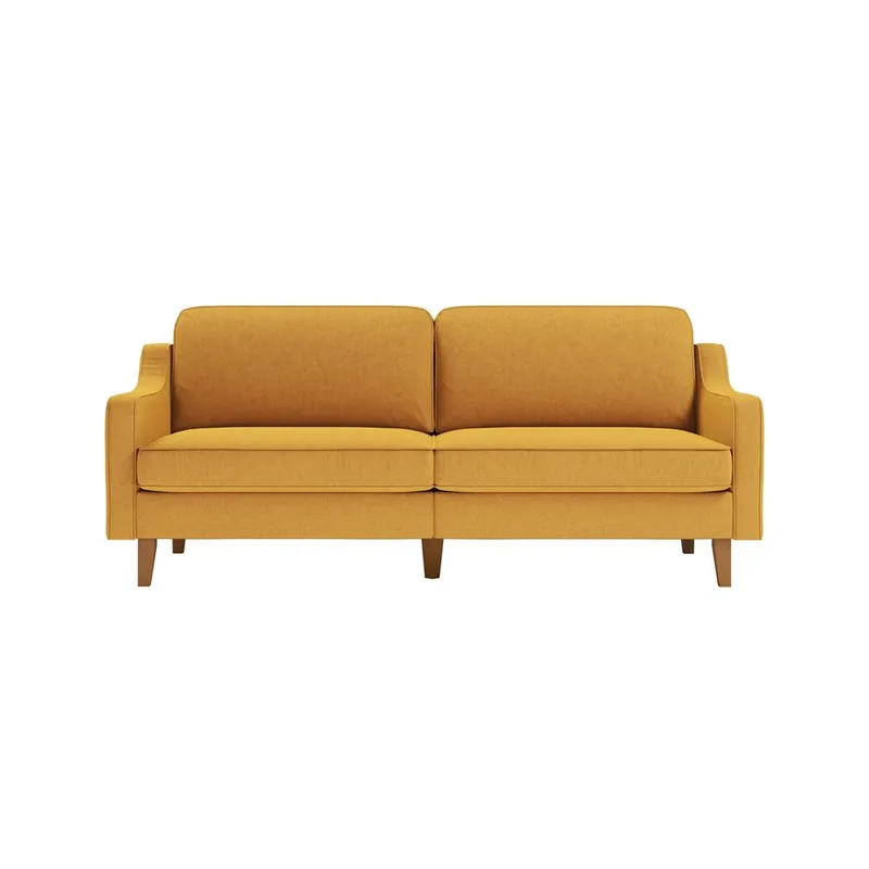 Lorvas 3-personers sofa - Sennepsgul - Møbler - Sofaer - Velour sofaer