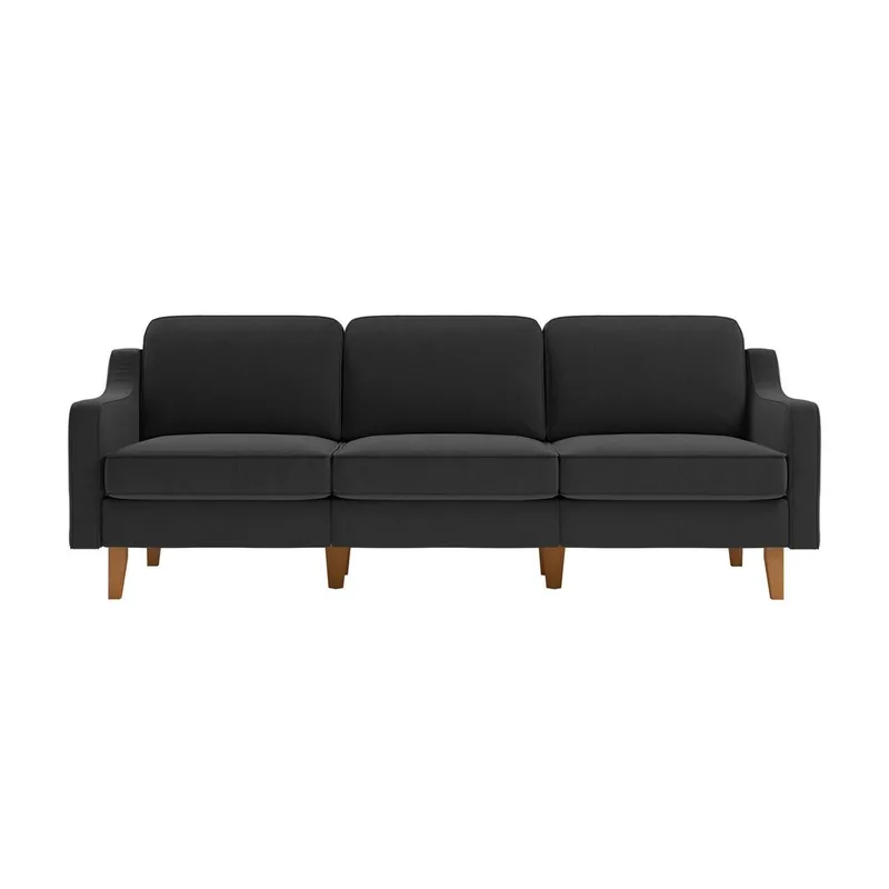 Lorvas 3-personers sofa - Grafitgrå - Møbler - Sofaer - Velour sofaer