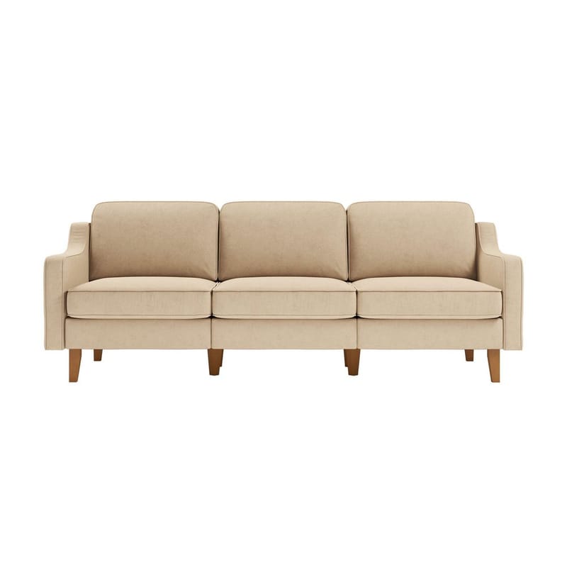 Lorvas 3-personers sofa - Sand - Møbler - Sofaer - Velour sofaer