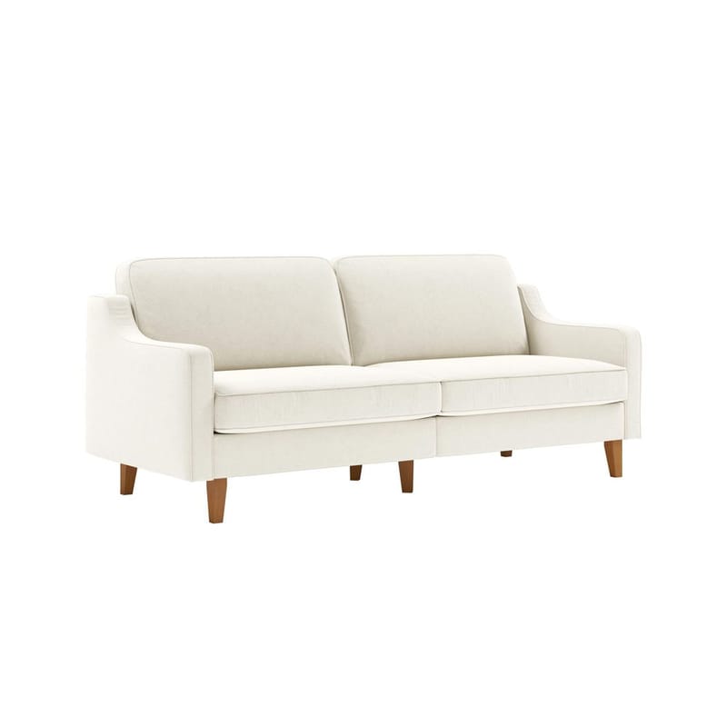 Lorvas 3-personers sofa - Elfenben - Møbler - Sofaer - Velour sofaer
