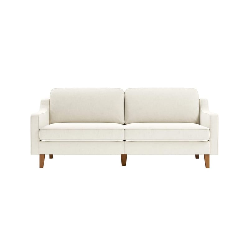 Lorvas 3-personers sofa - Elfenben - Møbler - Sofaer - Velour sofaer
