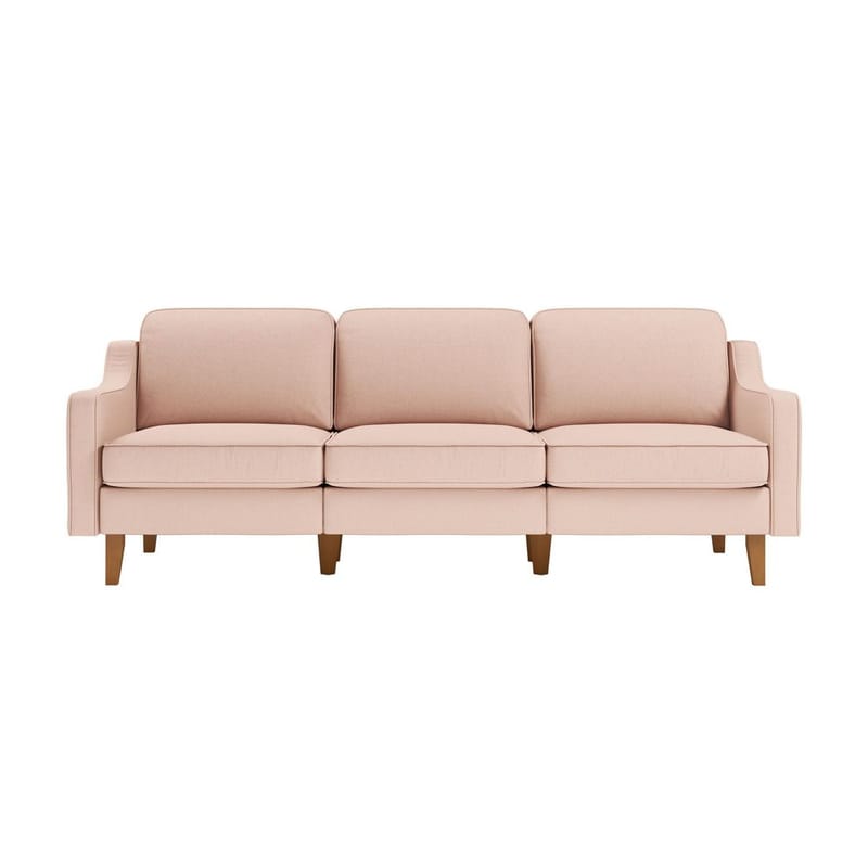 Lorvas 3-personers sofa - Lyserød - Møbler - Sofaer - Velour sofaer