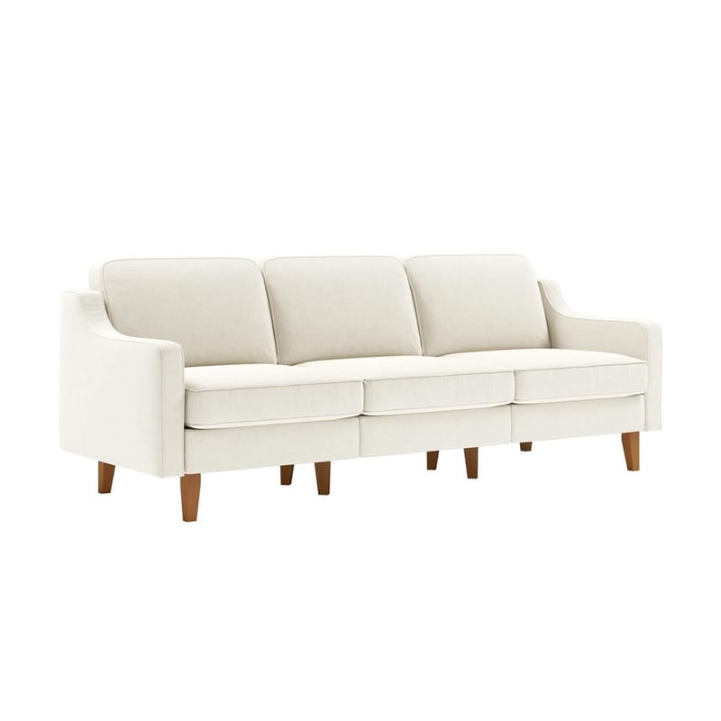 Lorvas 3-personers sofa - Cremehvid - Møbler - Sofaer - Velour sofaer
