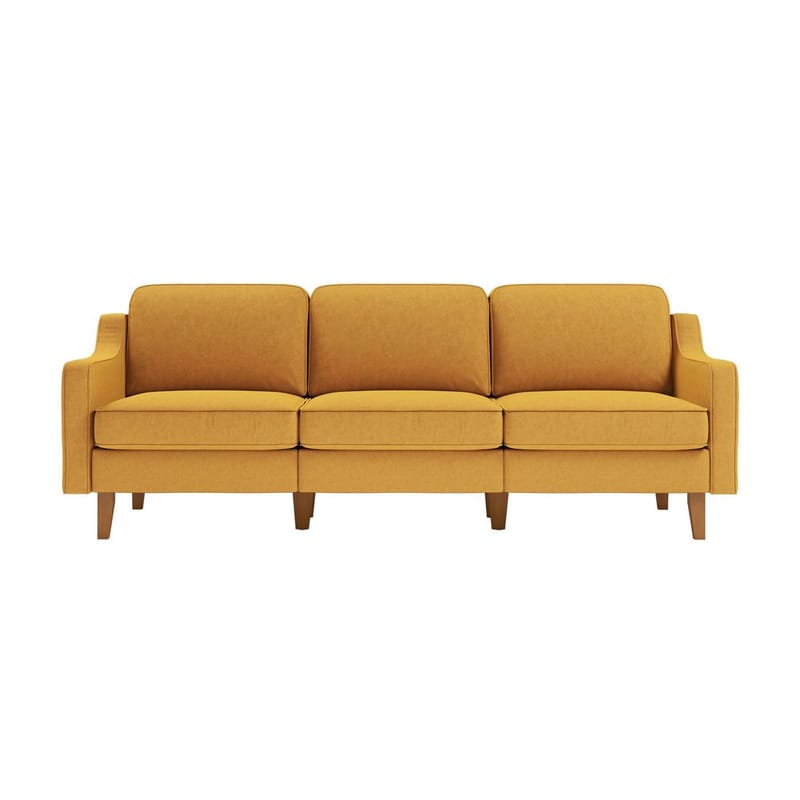 Lorvas 3-personers sofa - Sennepsgul - Møbler - Sofaer - Velour sofaer