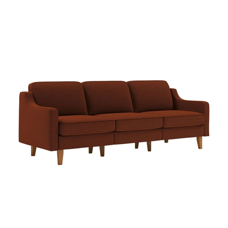 Lorvas 3-personers sofa - Rød - Møbler - Sofaer - Velour sofaer