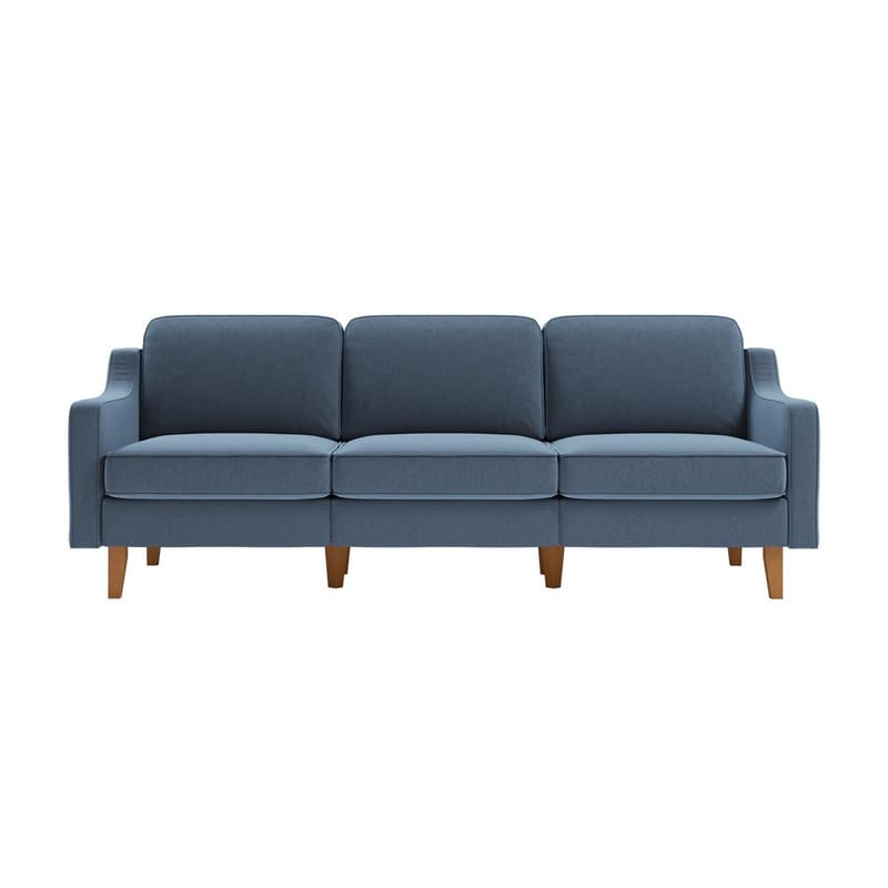 Lorvas 3-personers sofa - Mørkeblå - Møbler - Sofaer - Velour sofaer