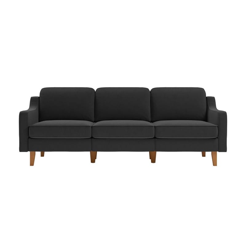 Lorvas 3-personers sofa - Grafitgrå - Møbler - Sofaer - Velour sofaer