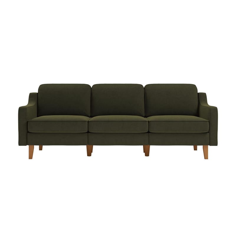 Lorvas 3-personers sofa - Mørkegrøn - Møbler - Sofaer - Velour sofaer