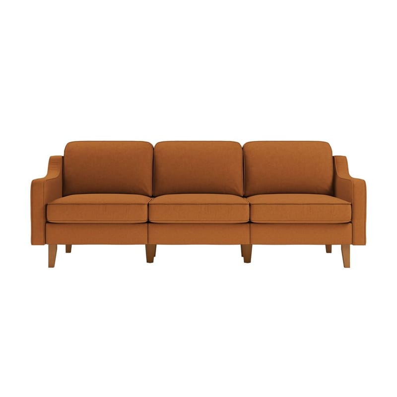 Lorvas 3-personers sofa - Lysebrun - Møbler - Sofaer - Velour sofaer