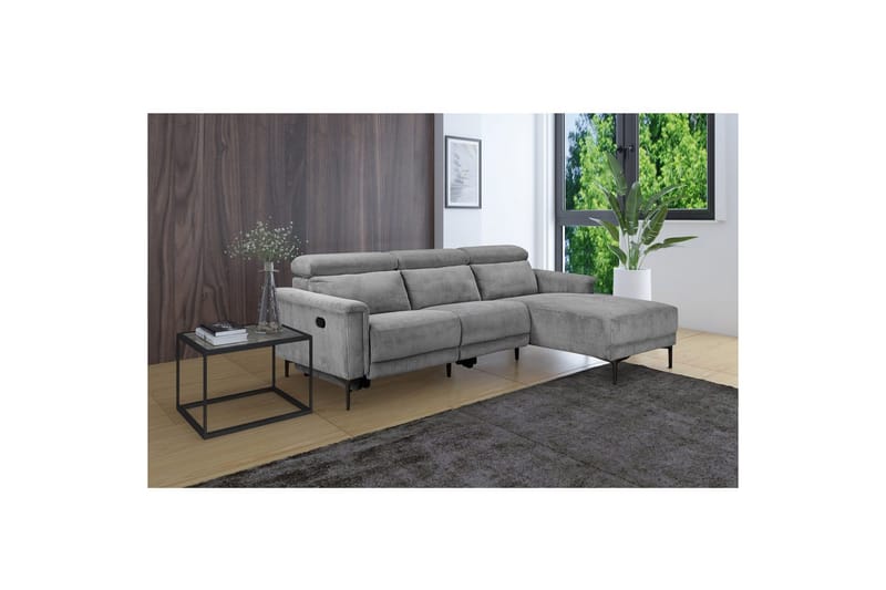Lund Reclinersofa 3-sæder - Grå - Møbler - Sofaer - Recliner sofaer