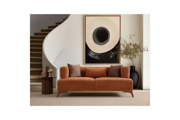 Malkiat Sofa 2-personers - Orange - Møbler - Sofaer - 2 personers sofa