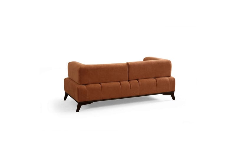 Malkiat Sofa 2-personers - Orange/Sort - Møbler - Sofaer - 2 personers sofa