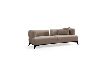 Malkiat Sofa 3-personers - Beige/Sort - Møbler - Sofaer - 3 personers sofa