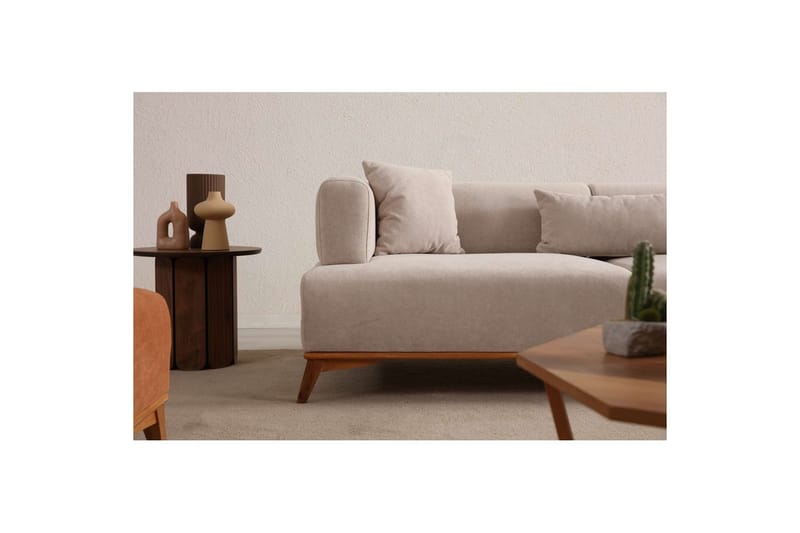 Malkiat Sofa 3-personers - Beige - Møbler - Sofaer - 3 personers sofa
