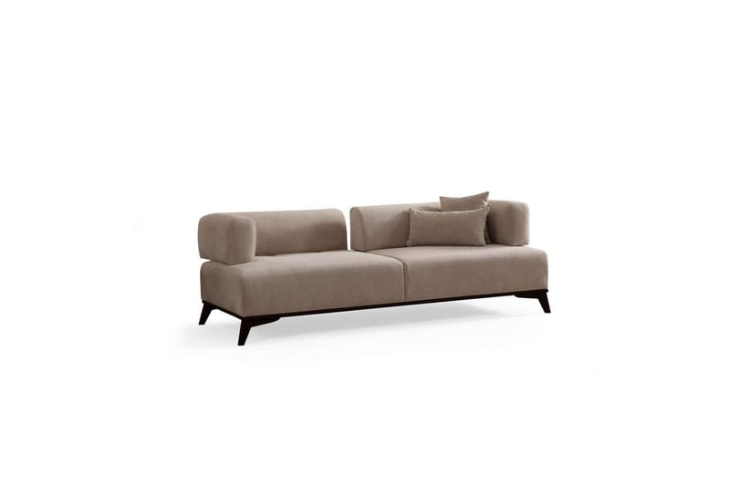 Malkiat Sofa 3-personers - Beige/Sort - Møbler - Sofaer - 3 personers sofa
