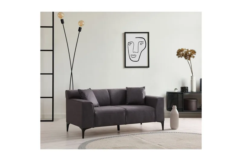 Malpani Sofa 2-sits - Antracit - Møbler - Sofaer - 2 personers sofa