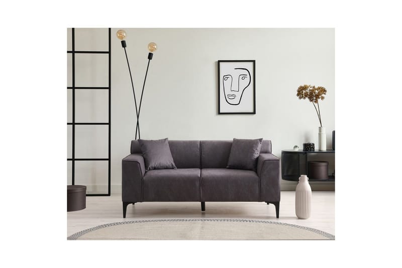 Malpani Sofa 2-sits - Antracit - Møbler - Sofaer - 2 personers sofa
