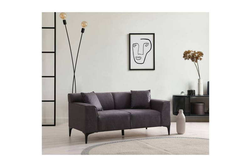 Malpani Sofa 2-sits - Antracit - Møbler - Sofaer - 2 personers sofa