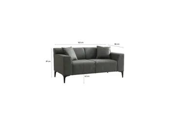 Malpani Sofa 2-sits - Grøn - Møbler - Sofaer - 2 personers sofa