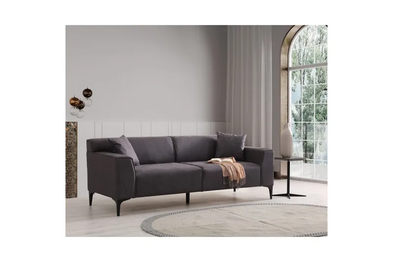 Malpani Sofa 3-sits - Antracit - Møbler - Sofaer - 3 personers sofa