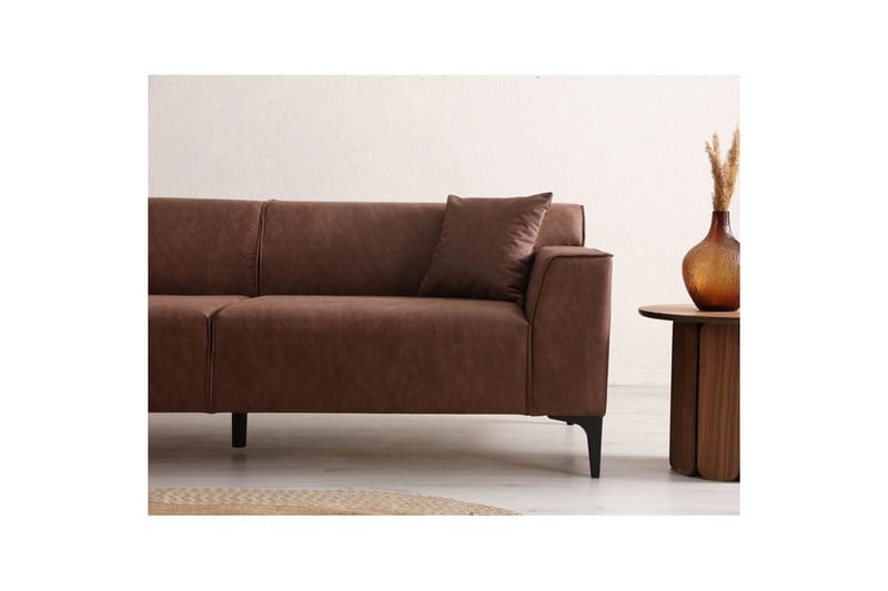 Malpani Sofa 3-sits - Cognac - Møbler - Sofaer - 3 personers sofa