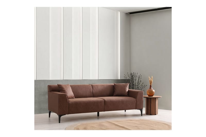 Malpani Sofa 3-sits - Cognac - Møbler - Sofaer - 3 personers sofa