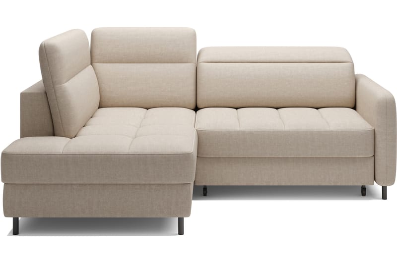 Masuo Sovesofa med Chaiselong 3-personers - Beige - Møbler - Sofaer - Sovesofaer