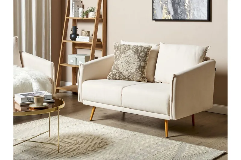 Maurana Sofa 2-personers - Beige/Guld - Møbler - Sofaer - 2 personers sofa