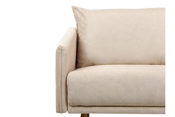 Maurana Sofa 3-personers - Beige/Guld - Møbler - Sofaer - Velour sofaer
