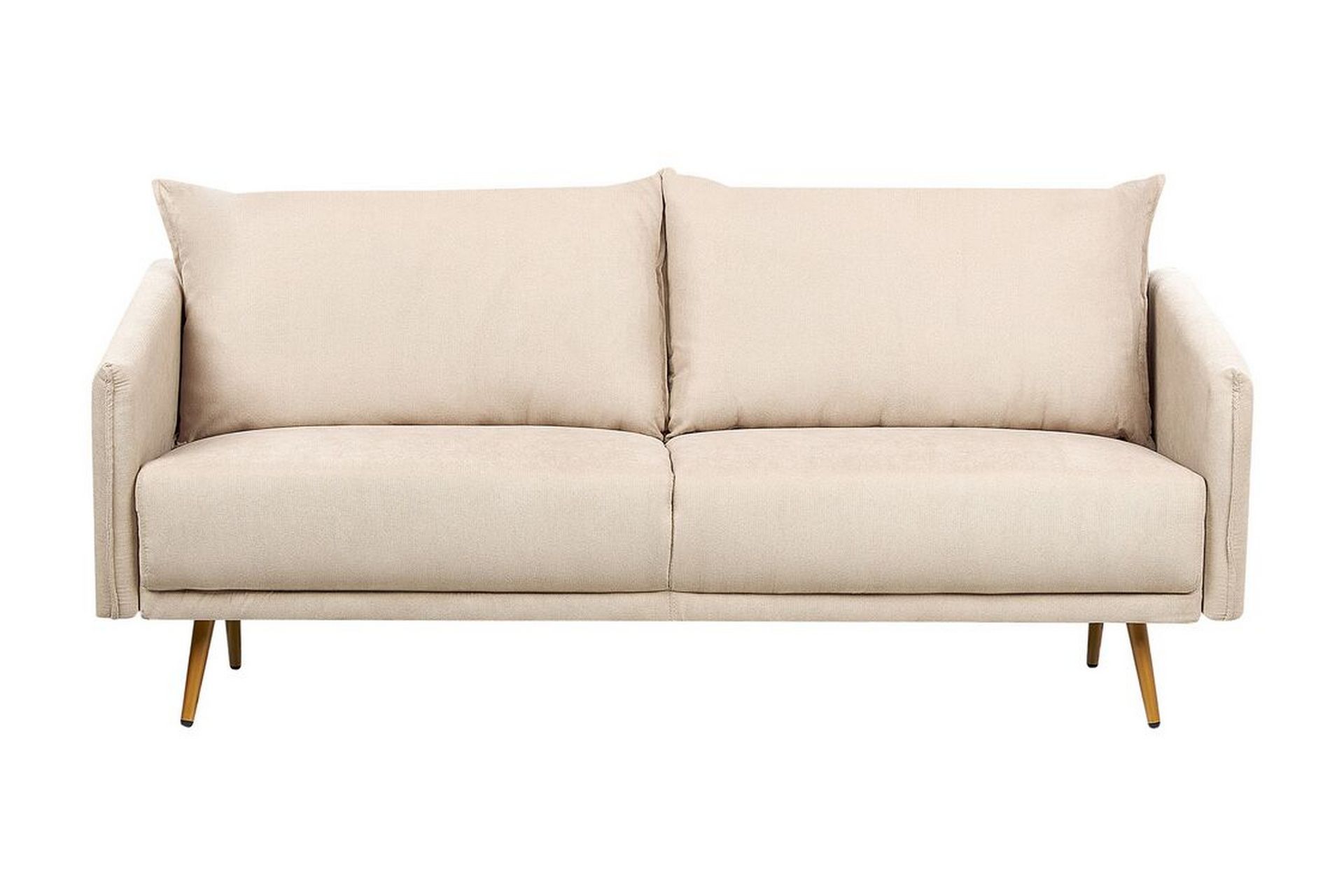Maurana Sofa 3-personers - Beige/Guld - Møbler - Sofaer - Velour sofaer