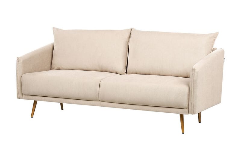 Maurana Sofa 3-personers - Beige/Guld - Møbler - Sofaer - 3 personers sofa