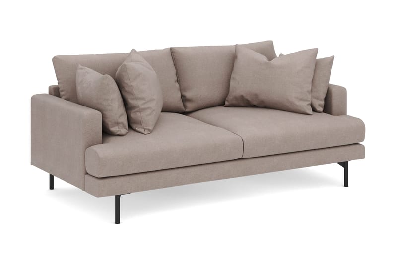 Menard 3-personers Dyb Stofsofa - Brun - Møbler - Sofaer - 3 personers sofa