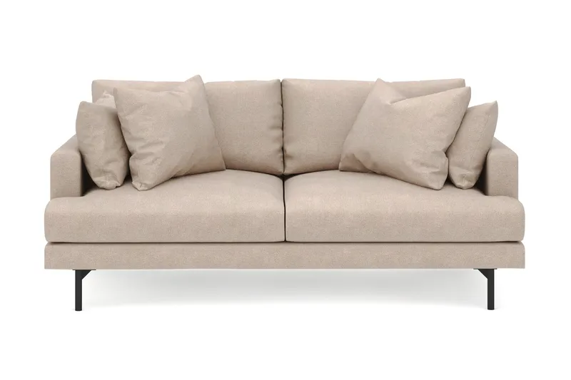 Menard 3-personers Dyb Stofsofa - Beige - Møbler - Sofaer - 3 personers sofa