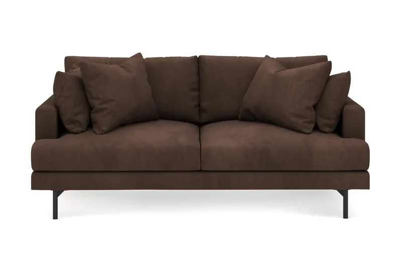 Menard 3-personers Dyb Manchestersofa - Brun - Møbler - Sofaer - 3 personers sofa