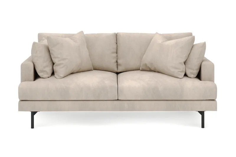Menard 3-personers Dyb Manchestersofa - Greige - Møbler - Sofaer - 3 personers sofa