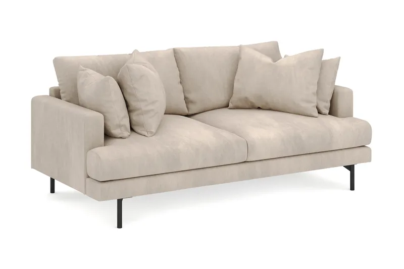 Menard 3-personers Dyb Manchestersofa - Greige - Møbler - Sofaer - 3 personers sofa