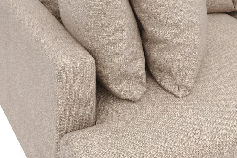 Menard 3-personers Dyb Stofsofa - Beige - Møbler - Sofaer - 3 personers sofa