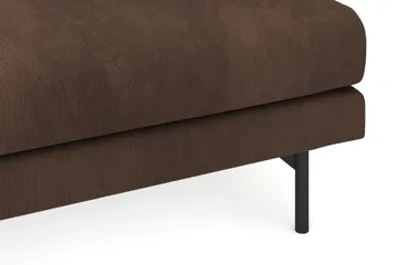 Menard 3-personers Dyb Manchestersofa - Brun - Møbler - Sofaer - 3 personers sofa