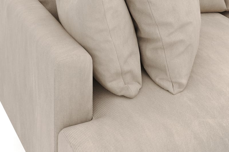 Menard 3-personers Dyb Manchestersofa - Greige - Møbler - Sofaer - 3 personers sofa