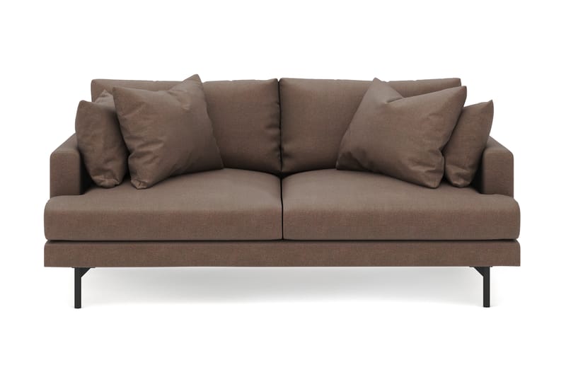 Menard 3-personers Dyb Stofsofa - Brun - Møbler - Sofaer - 3 personers sofa