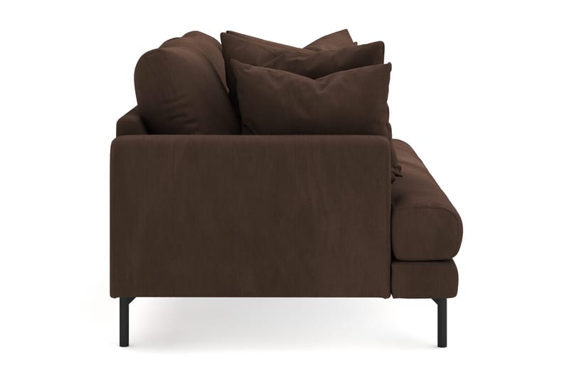 Menard 3-personers Dyb Manchestersofa - Brun - Møbler - Sofaer - 3 personers sofa