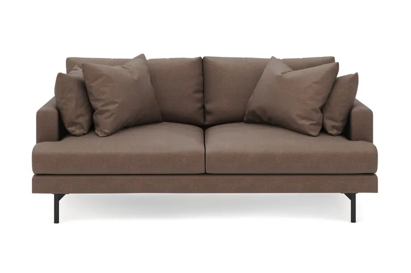 Menard 3-personers Dyb Stofsofa - Brun - Møbler - Sofaer - 3 personers sofa