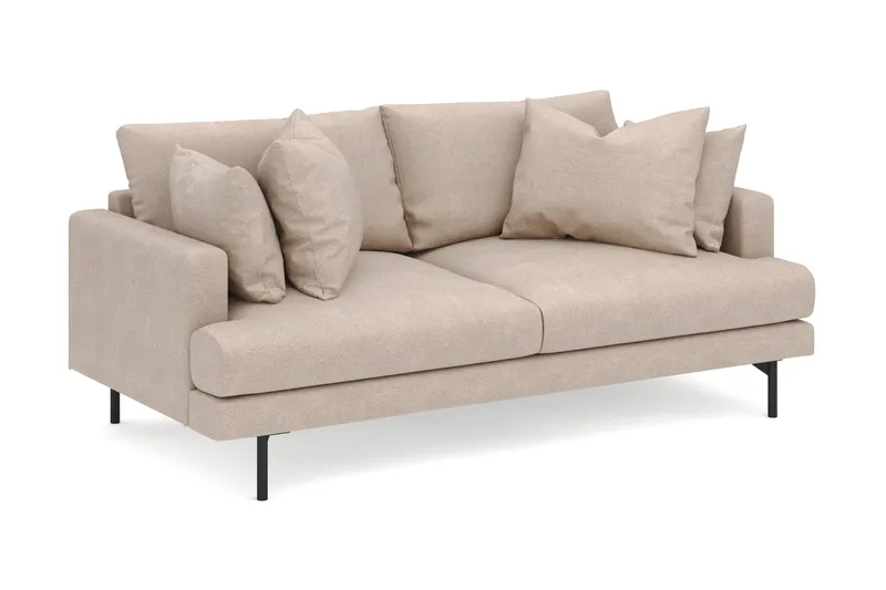 Menard 3-personers Dyb Stofsofa - Beige - Møbler - Sofaer - 3 personers sofa